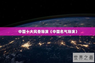 ​中国十大风骨导演（中国名气导演）