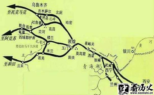 丝绸之路地图