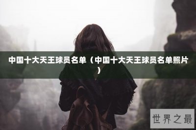 ​中国十大天王球员名单（中国十大天王球员名单照片）