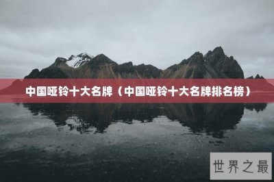 ​中国哑铃十大名牌（中国哑铃十大名牌排名榜）