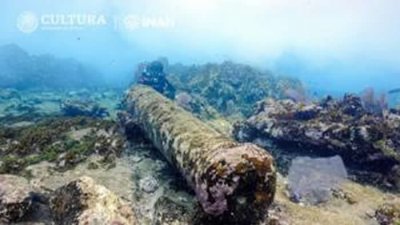 ​墨西哥加勒比海沿岸地区钦乔罗浅滩附近发现一艘200年前的沉船