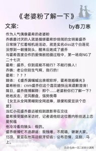 ​安利！三本娱乐圈文《老婆粉了解一下》《入戏》《娱乐圈是我的》